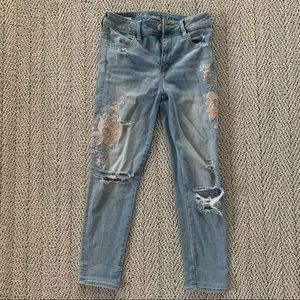 American eagle crop Jean